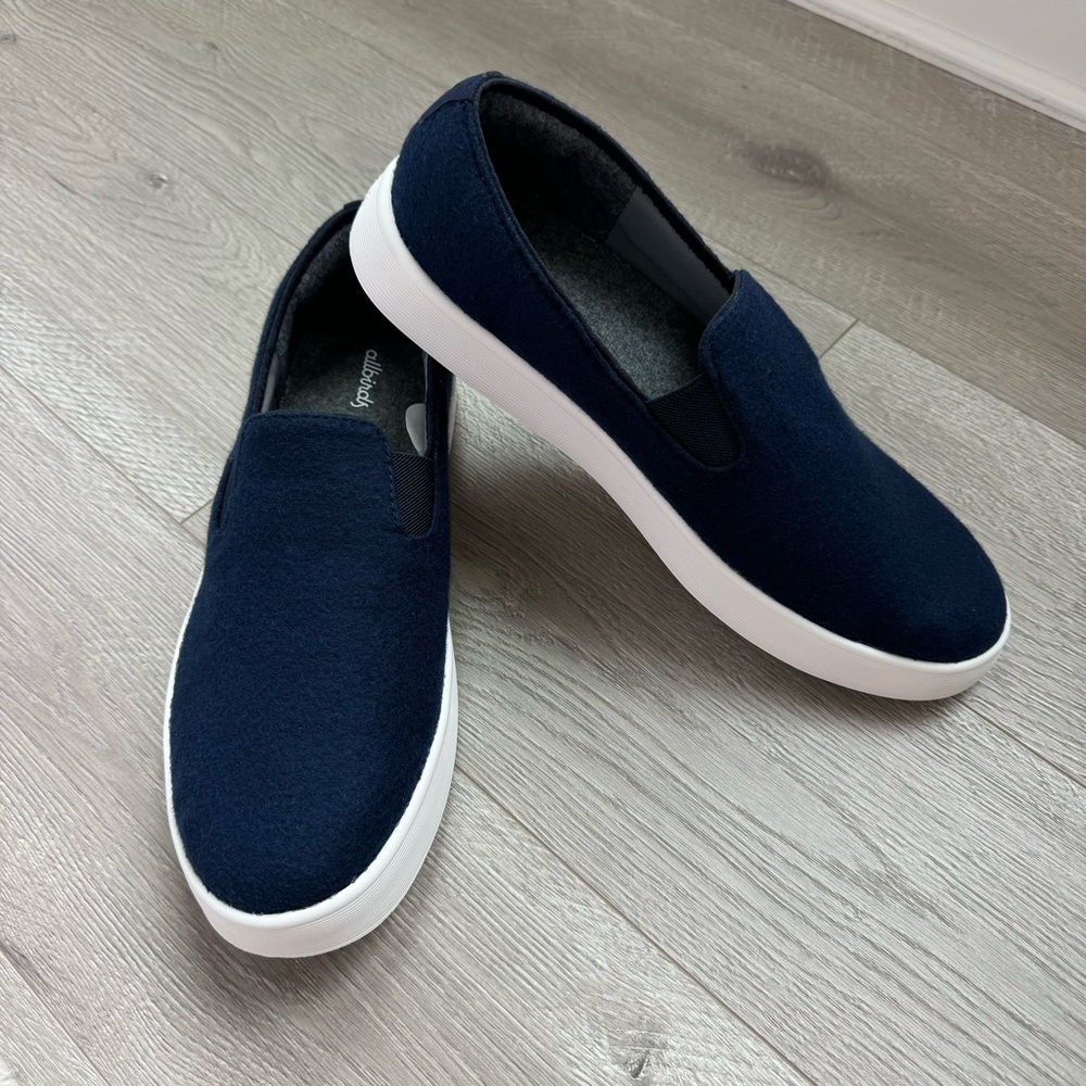 Allbirds Wool Cruiser Slip On Shoes Navy Blue Size 11 - Picture 12 of 12